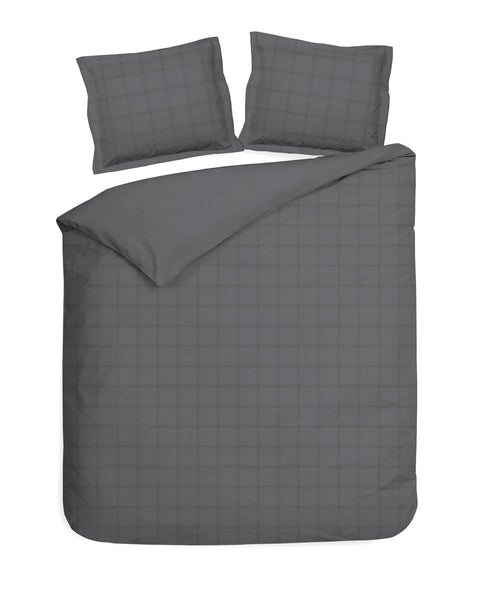Dekbedovertrek Diamante - Antraciet De Beddenstunt