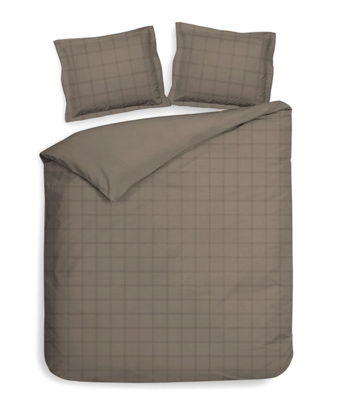 Dekbedovertrek Diamante - Taupe  De Beddenstunt   